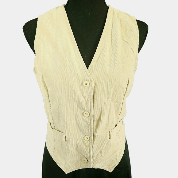 Vintage Changing Scene Corduroy Vest - Picture 2 of 5